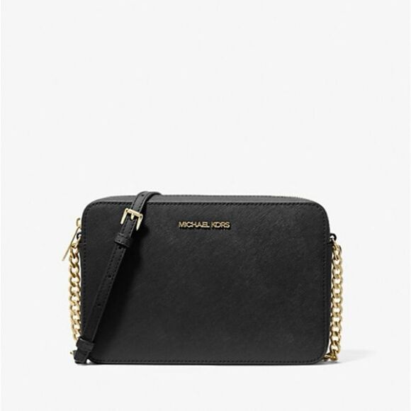 Michael Kors Black Crossbody Bag Purse - Picture 2 of 9
